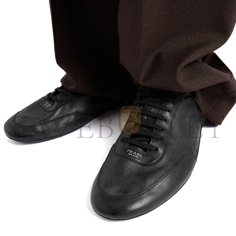 Pra*a collapse leather sneakers 2eg479
